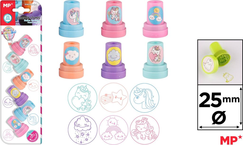Stempelki dla dzieci MIX 6 sztuk