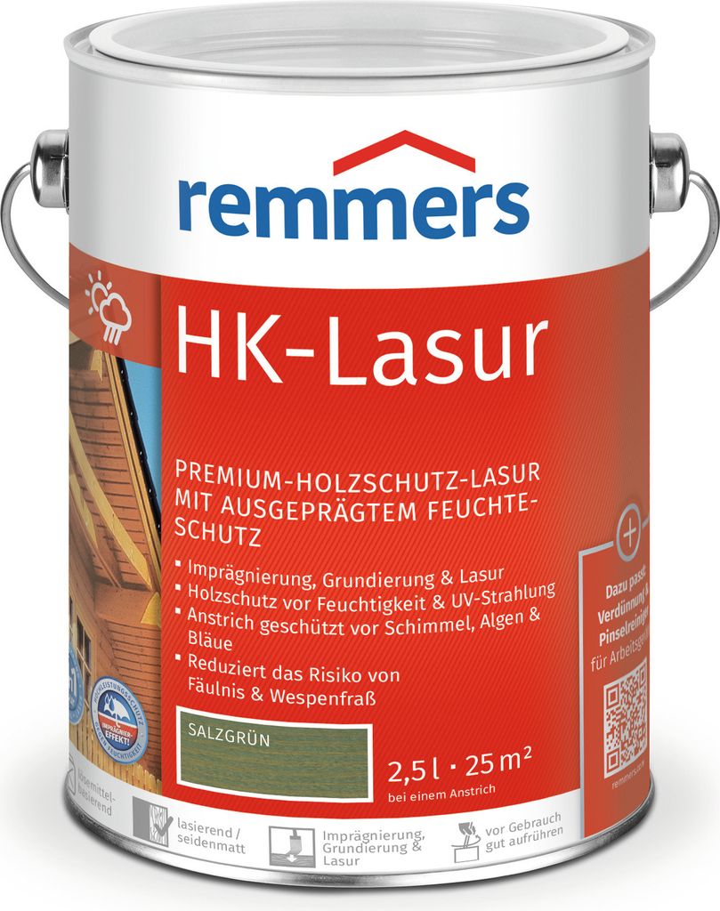 Remmers HK-Lasur 3v1 slaná zelená, 2,5 l, lazúra na drevo v Obrázok produktu 