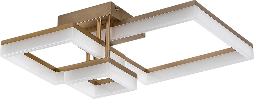Plafonnier LED Amilia Doré : Solution d'Éclairage Puissant et Déco 22W