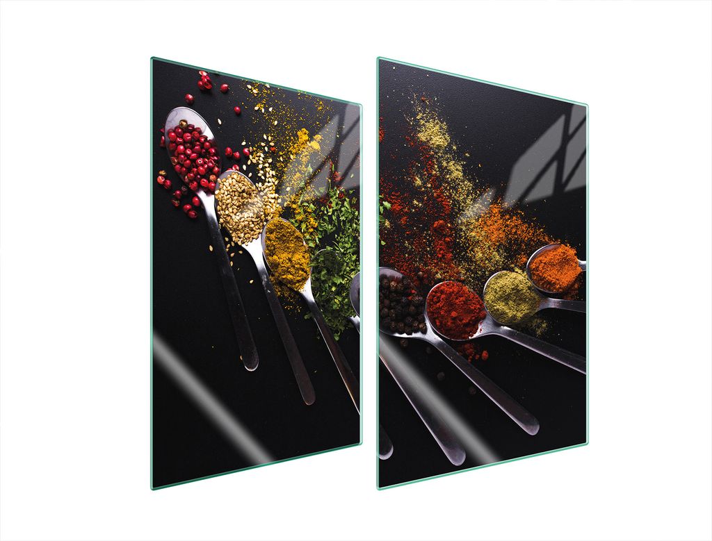 Glasschutzplatte Für Küche 2X35X52 Gewürze