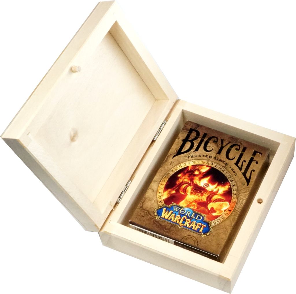 Spielkarten BICYCLE WORD OF WORDCRAFT CLASSIC 1 TALIA in Holzkiste
