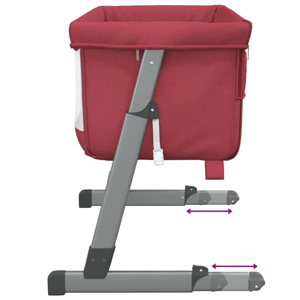 Lit Bébé Sécurisé avec Matelas Confort - Solution Sommeil Lin Rouge Durable - 7