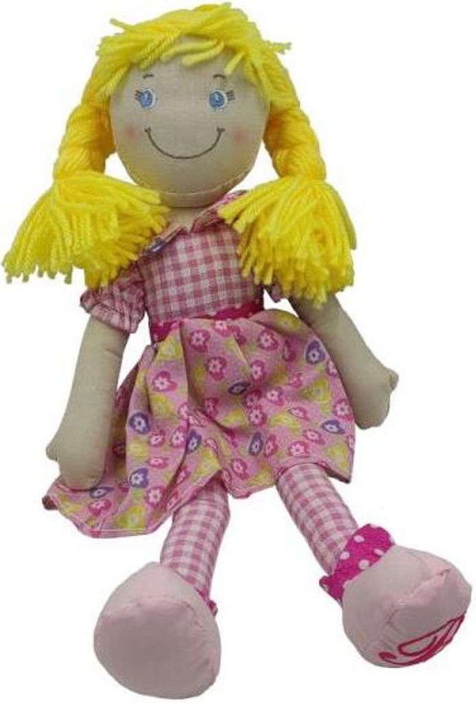 CORNELIA Stoffpuppe 38cm rosa 13181