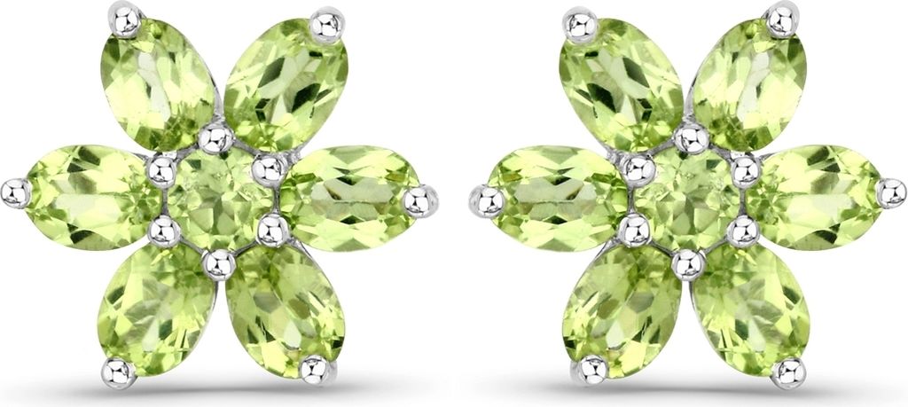 Rafaela Donata Ohrringe Blume Sterling Silber Peridot 70110054