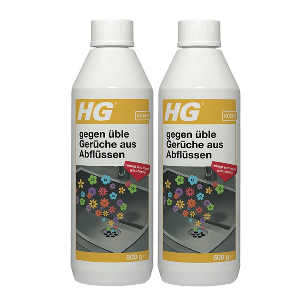 HG gegen üble Gerüche aus Abflüssen 500g (2er Pack)