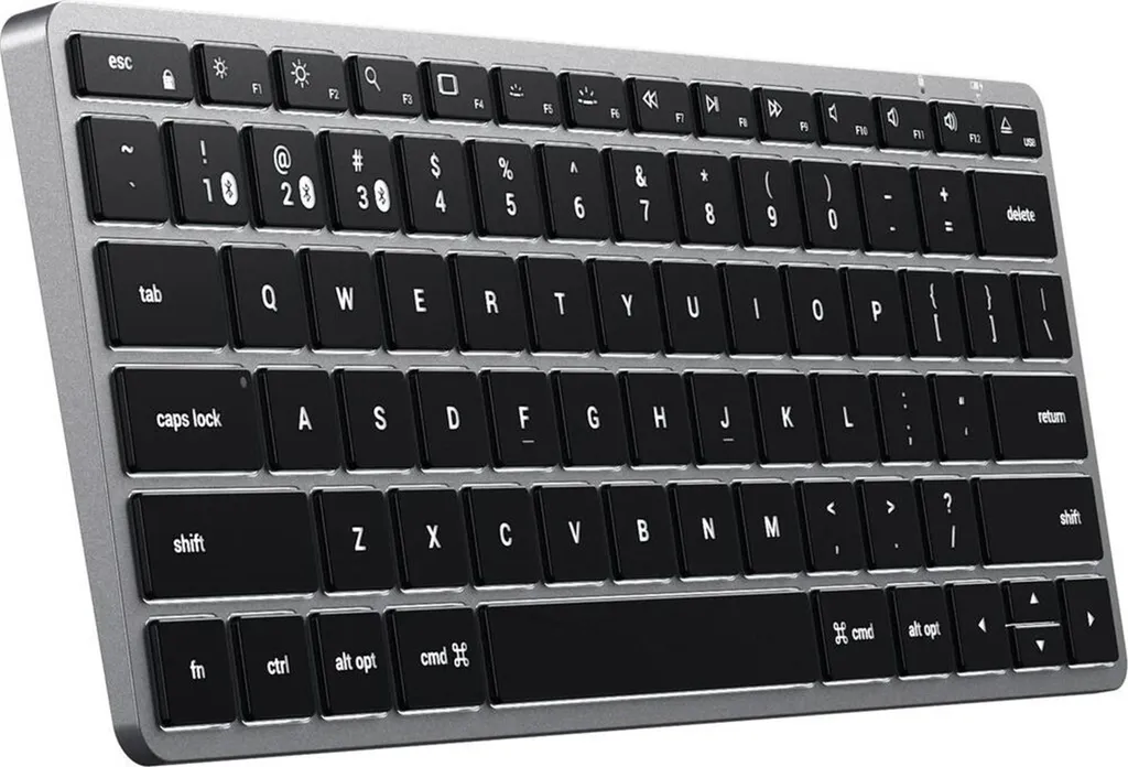 Clavier Bluetooth Satechi Slim X1 avec Touches Rétroéclairées Gris CZ