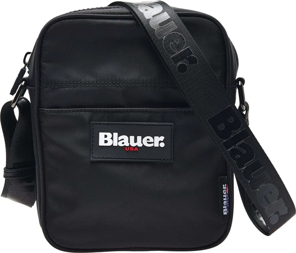 Sac à bandoulière Blauer Fort03 homme noir pour voyage et trajets
