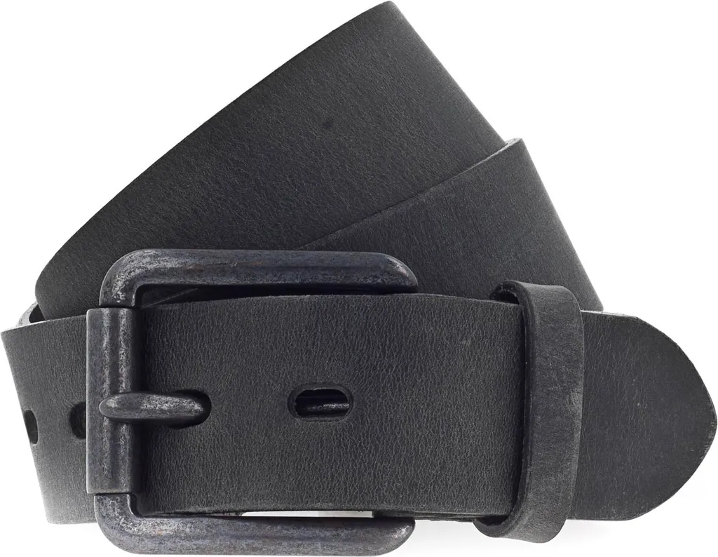 Cintura Uomo Vanzetti 40mm Pelle Nera W115 Denim Love