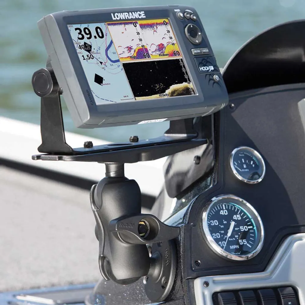 Support de sondeur RAM Mounts articulé pour grand écran de bateau - 6