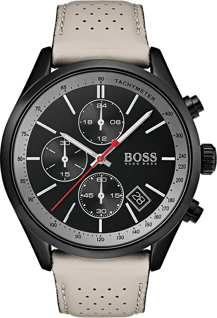 Montre Chronographe Homme Boss Grand Prix 1513562 avec Bracelet Cuir