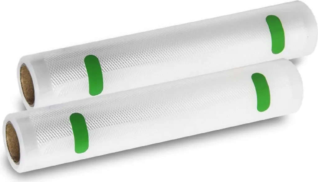 Rotoli Cecotec per confezioni sottovuoto, set di 2 rotoli, misura media, 20 x 600 cm Superficie goffrata, senza BPA.