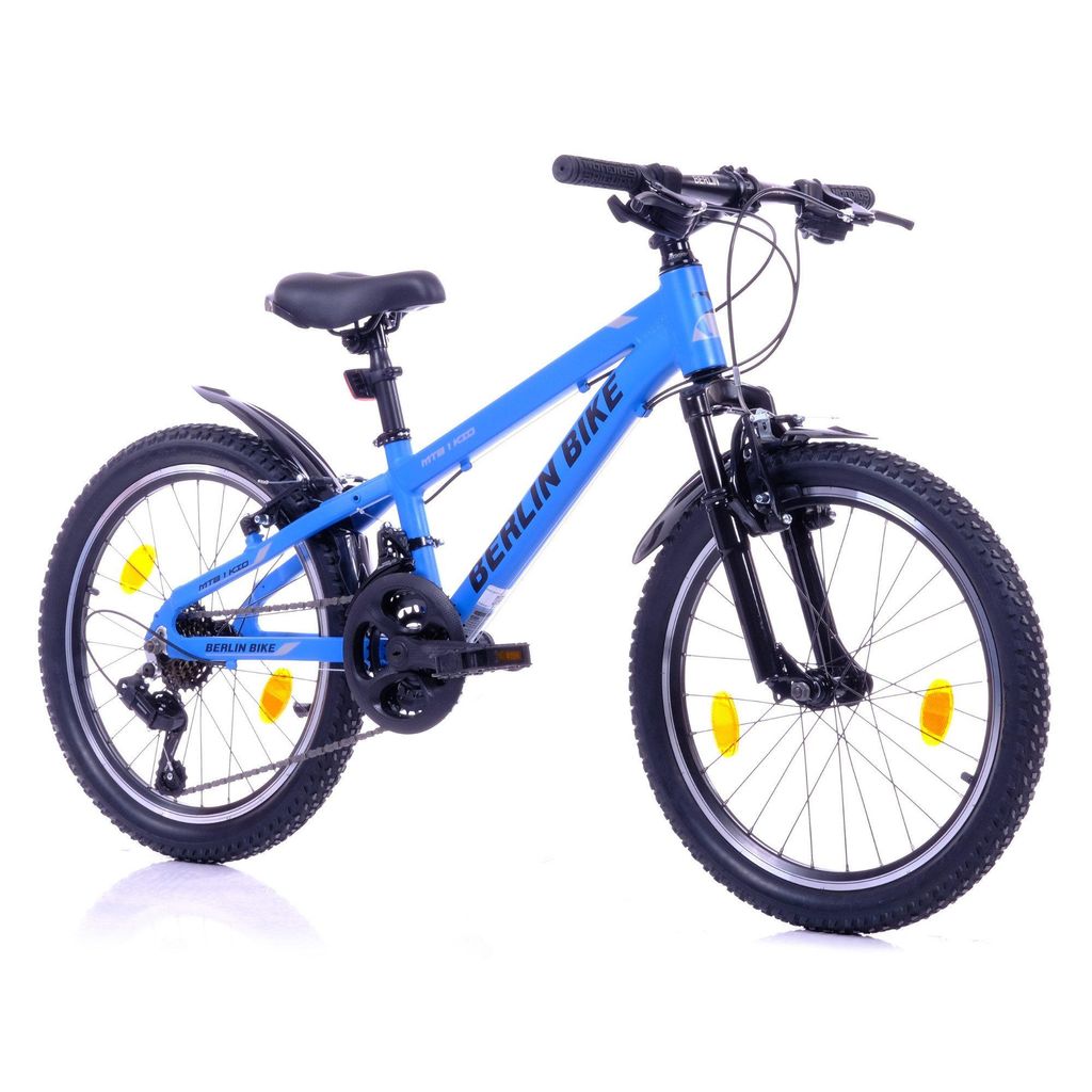 Kinderfahrrad 20 Zoll MTB mit Alurahmen - Ideales Geschenk für Kinder , Blau