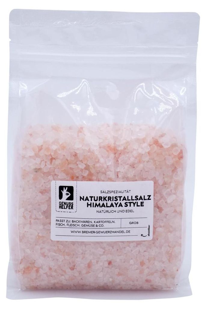Rosa Naturkristallsalz, grob, geeignet für Salzmühle, Produktbild 