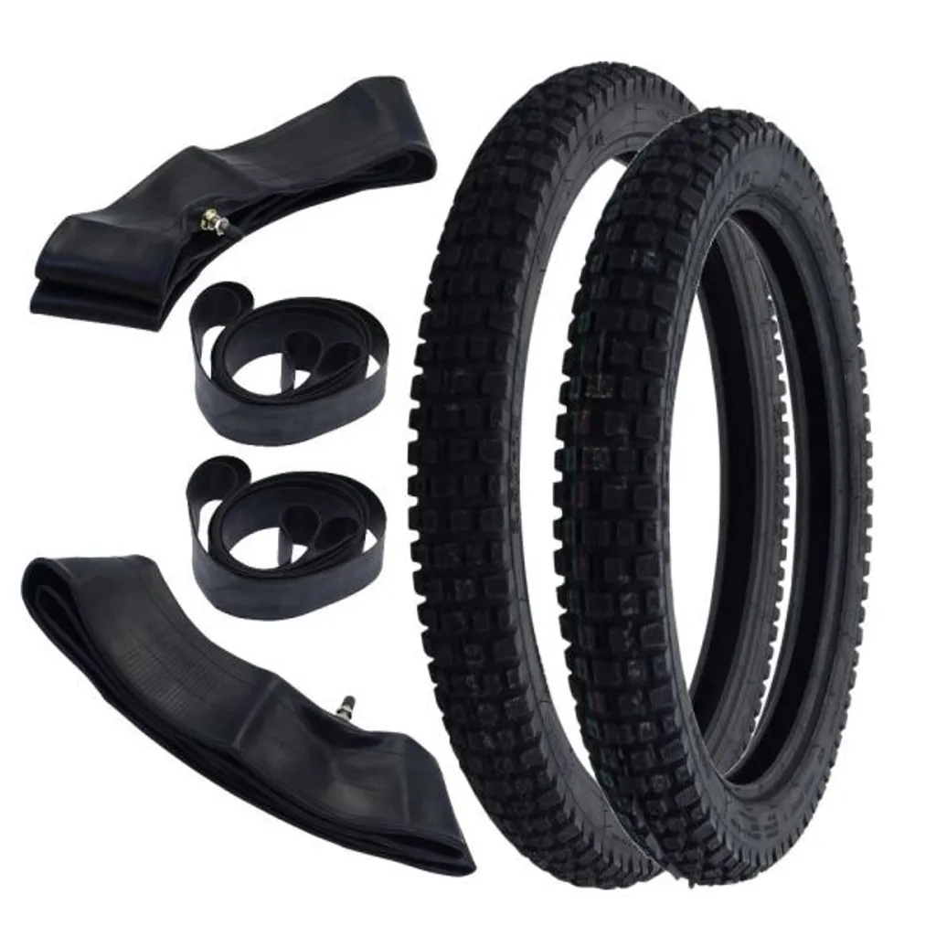 Pneus Heidenau K46 Enduro Haute Adhérence 2.50-19 et 2.75-17 Kit Complet