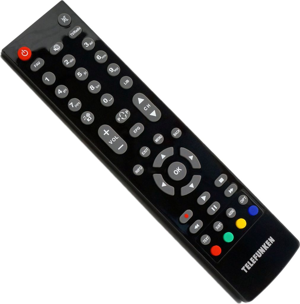 Telefunken Fernbedienung für TFK-S2000 (nicht für Telefunken TV-Geräte)