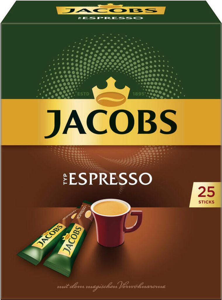 Jacobs Espresso kawa rozpuszczalna 25 paluszków á 1,8g w Zdjęcie produktu 