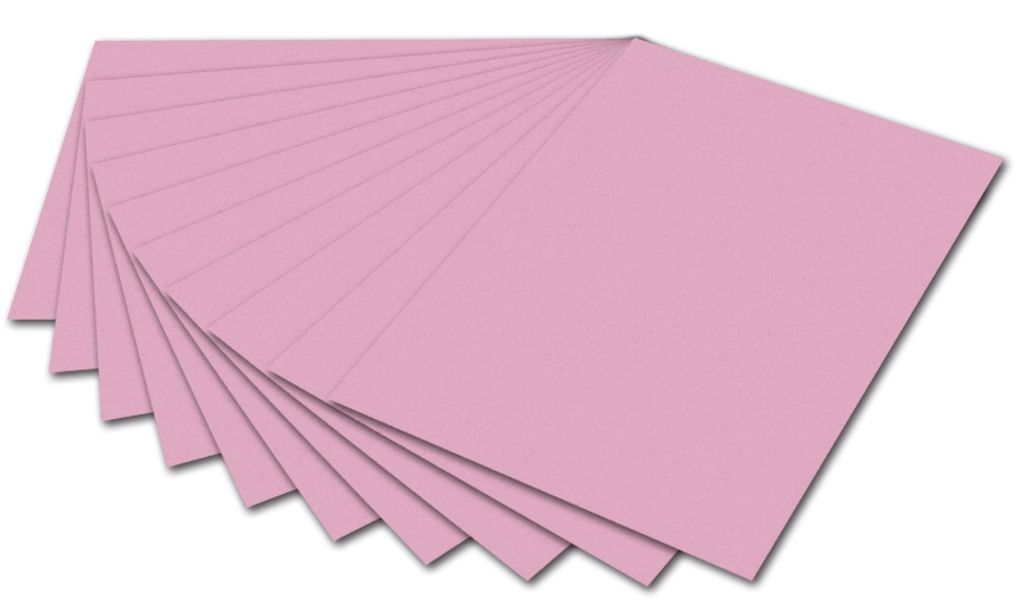 Folia 6145026 Cartone fotografico - A4, rosa Immagine del prodotto 