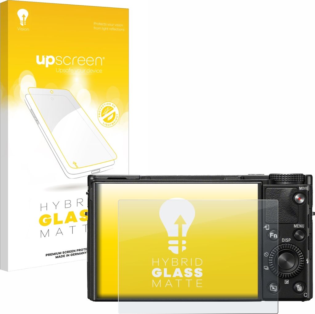upscreen Entspiegelungs Schutzglas für Sony Cyber-Shot DSC-RX100 VII / VIIA Schutzfolie Panzer Folie Glas Display Schutz matt