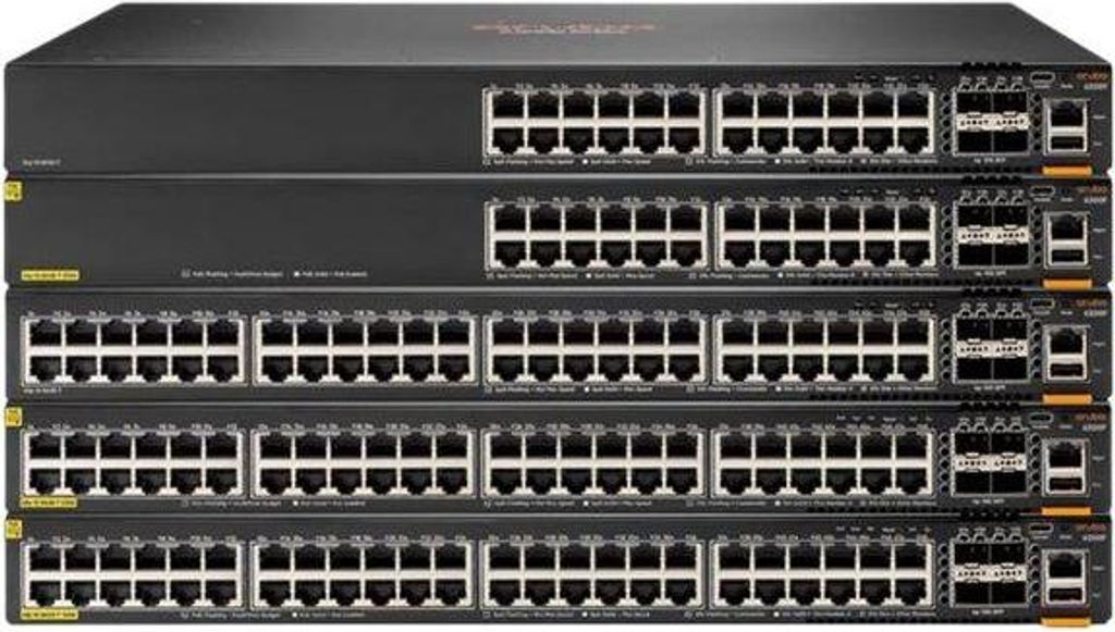 HPE Aruba 6200M 24G 4SFP+ Switch - Switch - max. Stapelentfernung 10 km - L3 - managed - 24 x 10/100/1000 + 4 x 1 Gigabit / 10 Gigabit SFP+ (Uplink...