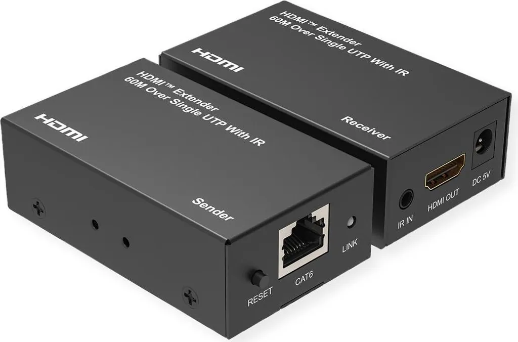 Rallonge HDMI 60m Valeur via Câble TP avec Support Full HD et Audio 7.1