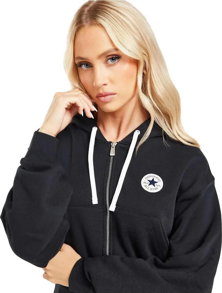 Blouson Converse Noir Taille L en tissu résistant et design premium