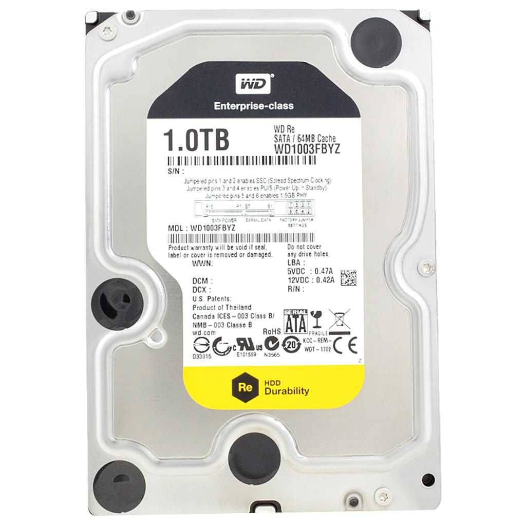 Western Digital RE 1TB WD1003FBYZ 7200Rpm 64Mb Cache Sata Image du produit 