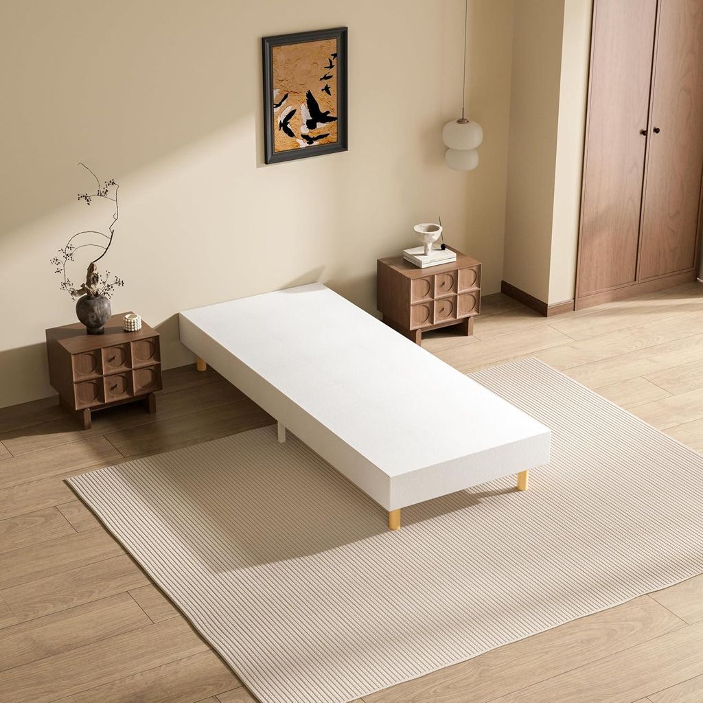 DEWINNER Tapicerowana rama łóżka 80 x 200 cm | Rama łóżka Zdjęcie produktu 