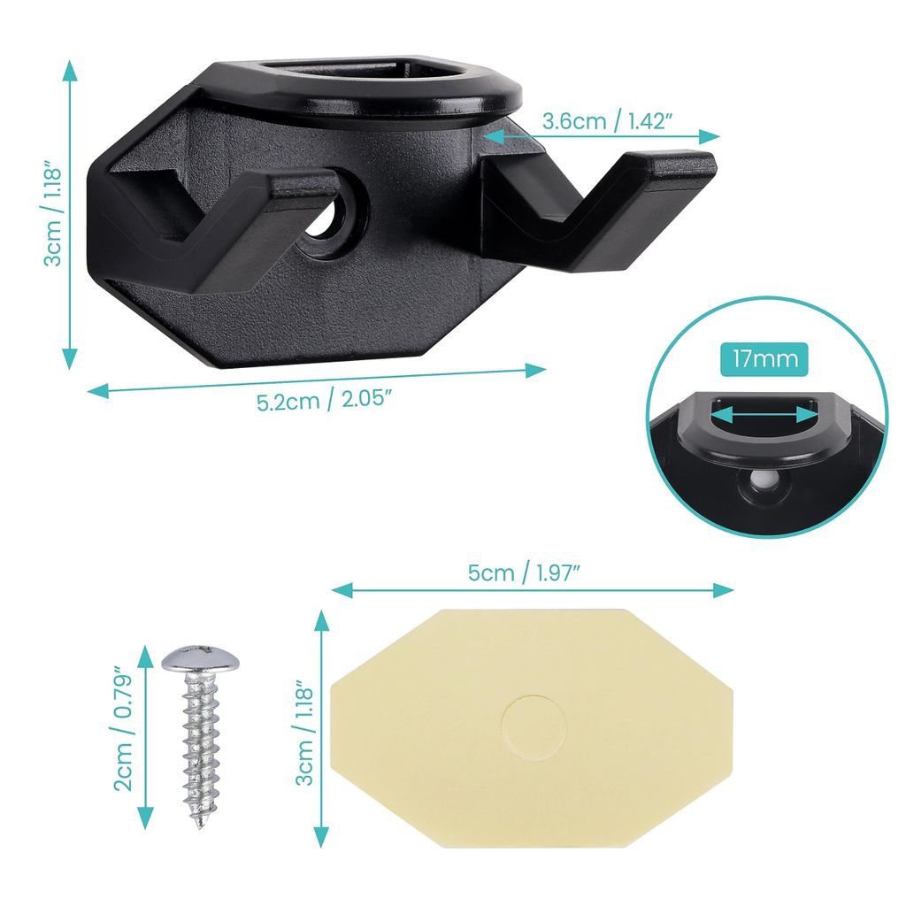 Belle Vous 16er Pack selbstklebende Cap Halterung - Cap Produktbild 2