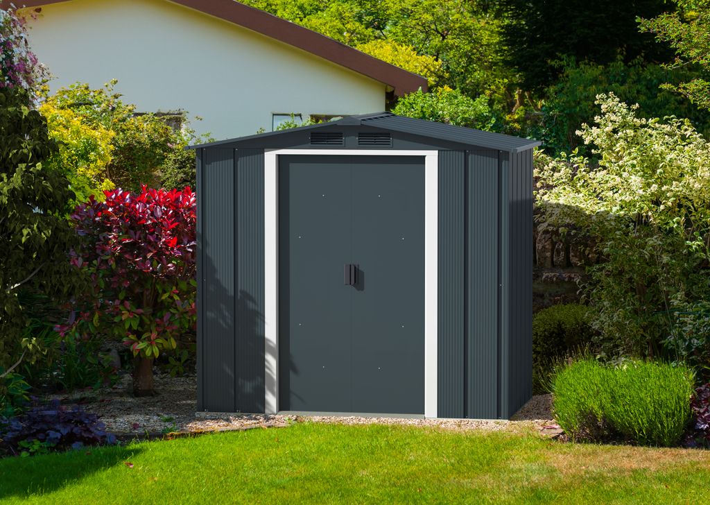 Duramax Metallgerätehaus Eco 6 x 4 202 x 122,1 x 180,5 cm Produktbild 