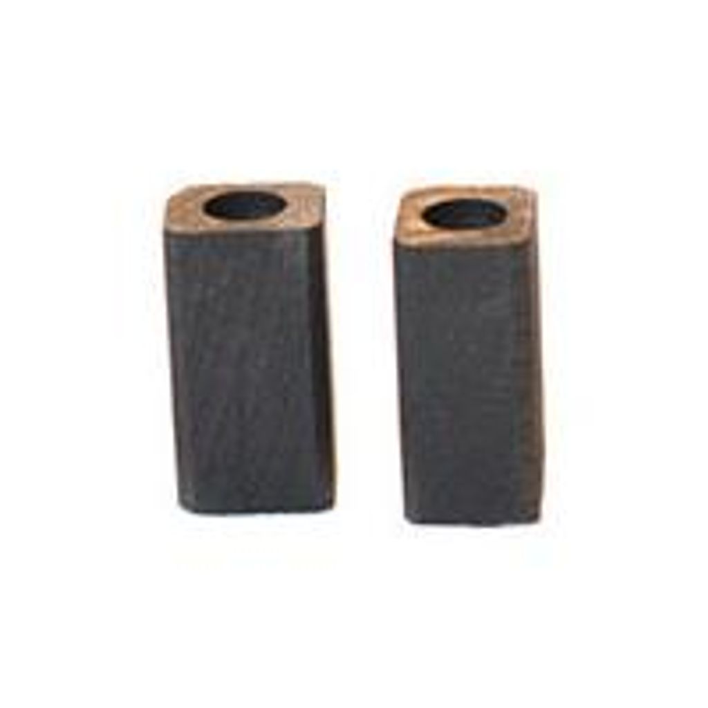 Set aus 2 anpassbaren Kohlen für Black & Decker DeWalt. Abmessungen: 6 x 7 x 13 mm.