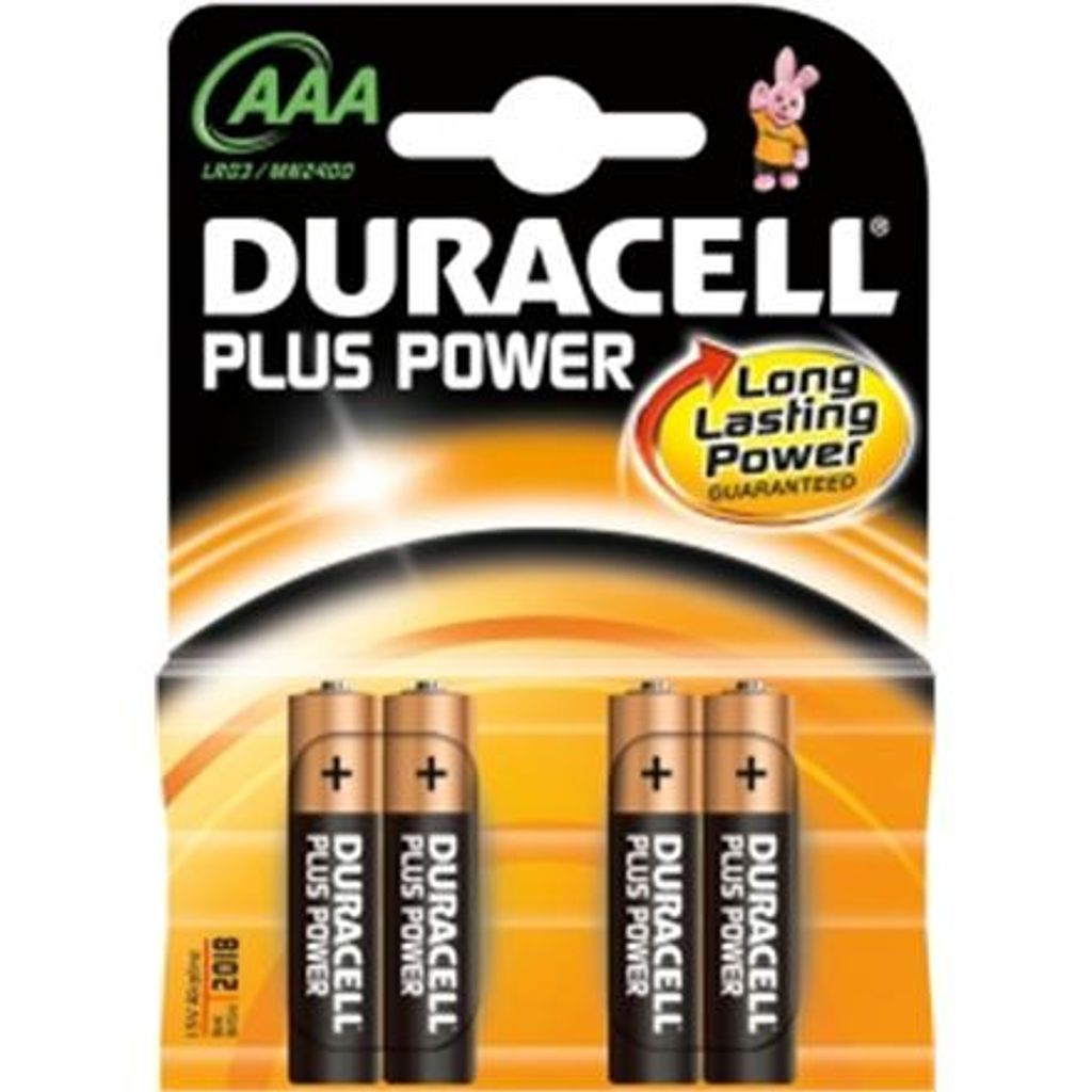 Duracell Plus Power, Einwegbatterie, AAA, Alkali, 1,5 V, 4 Produktbild 