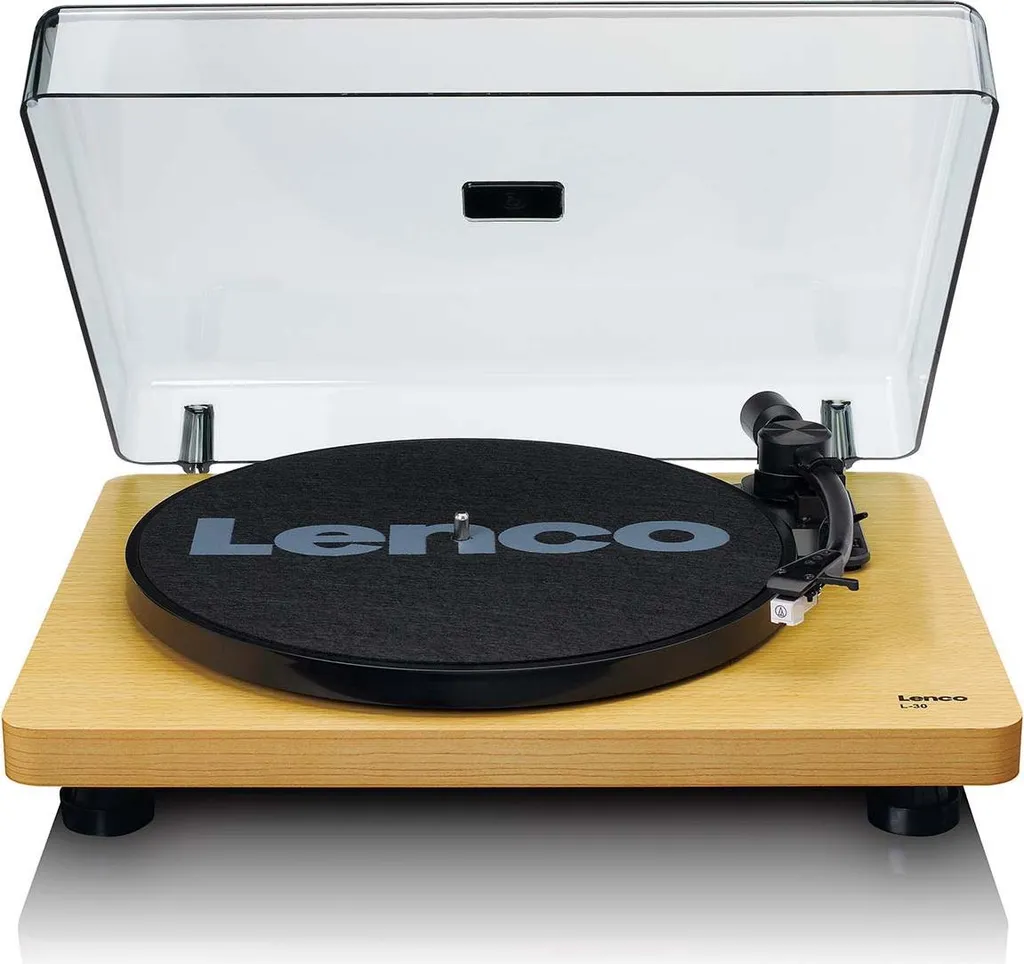 Platine vinyle bois Lenco L-30WD encodage USB et plateau 300 mm