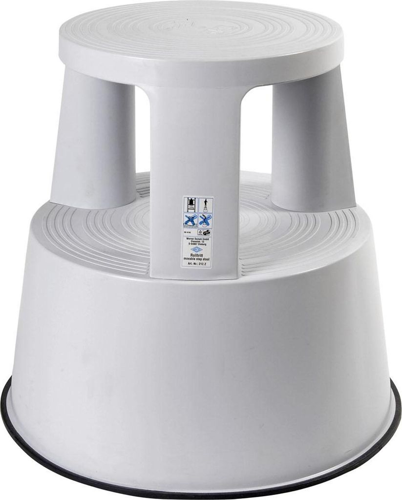 Sgabello arrotolabile WEDO Step 43cm Ø29cm grigio chiaro Immagine del prodotto 