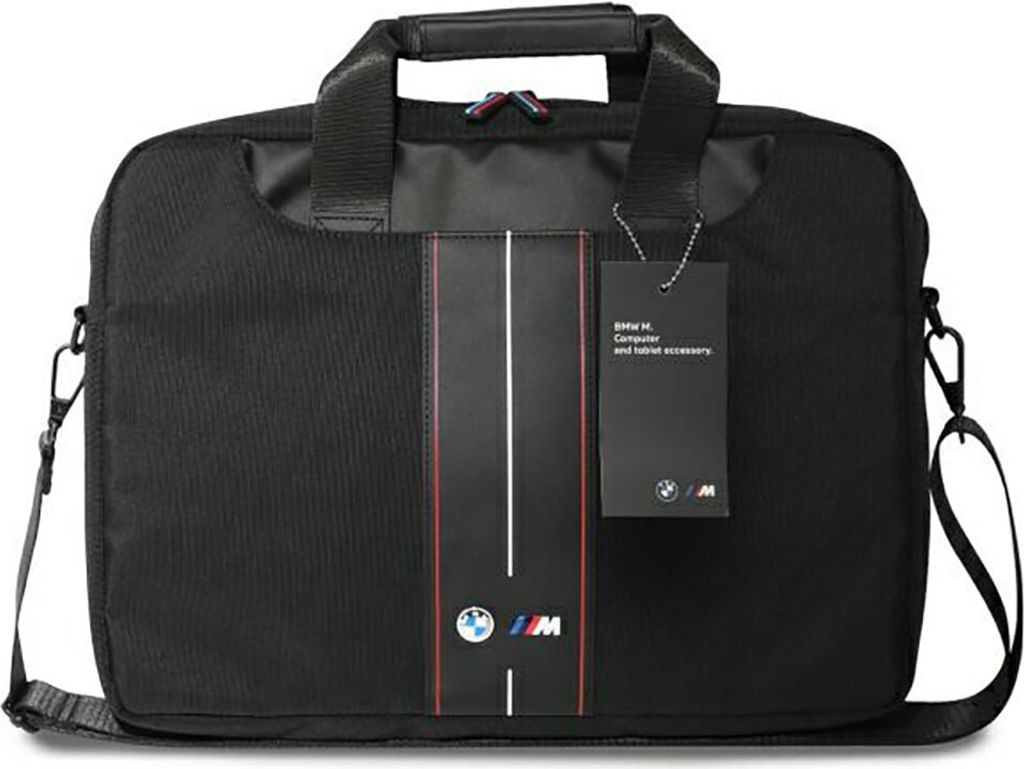 BMW Nylon Red Stripe - 16" Notebooktasche (schwarz)