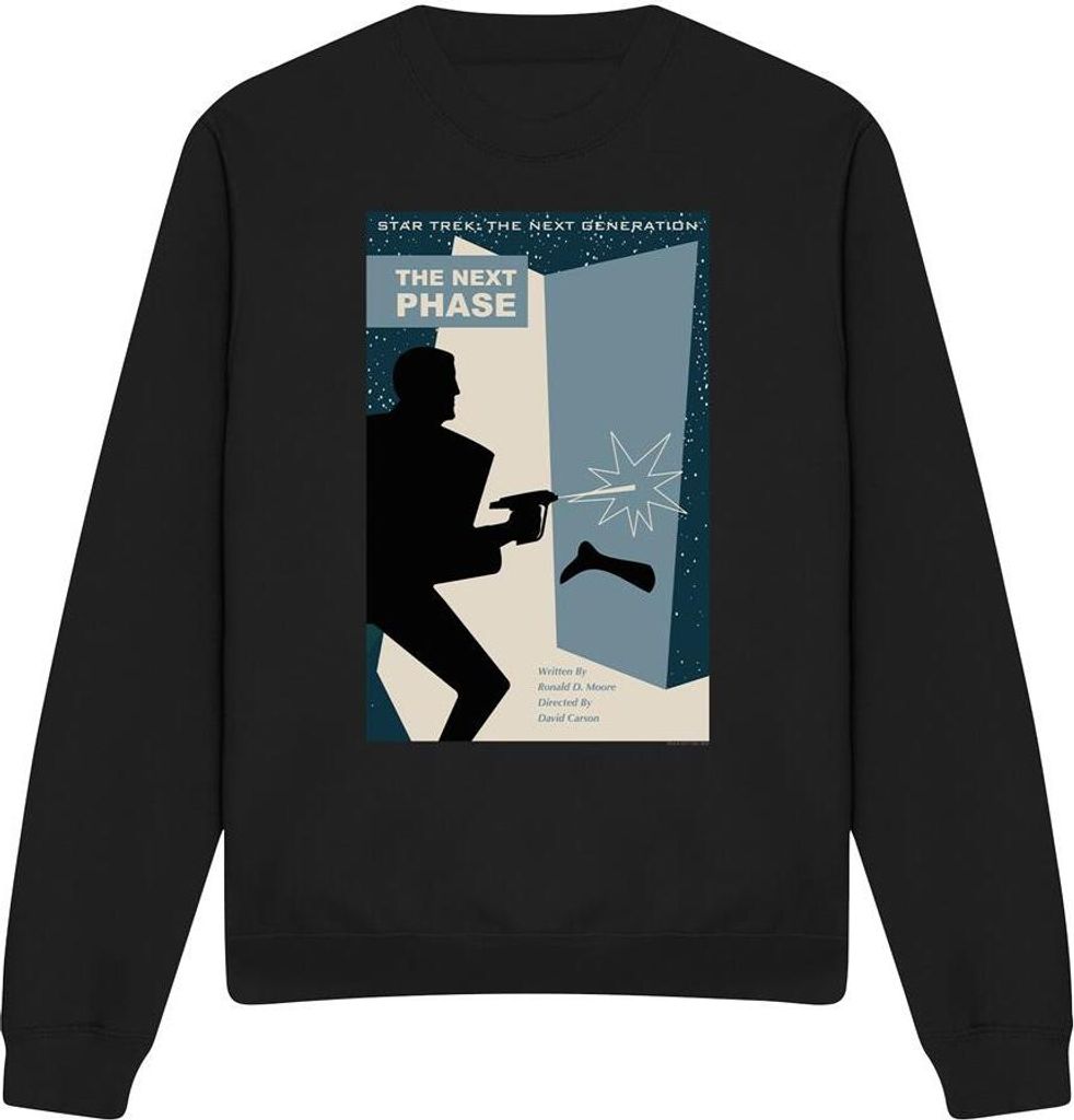 Star Trek - "The Next Generation Season 5 Episode 24" Sweatshirt für Herren/Damen Uni TV11918 (L) (Schwarz)