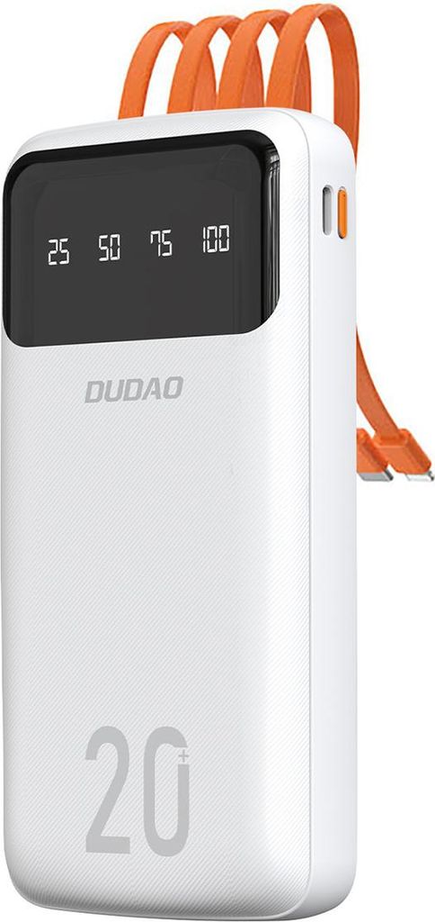 Dudao pojemny powerbank z 3 wbudowanymi kablami 20000mAh Zdjęcie produktu 