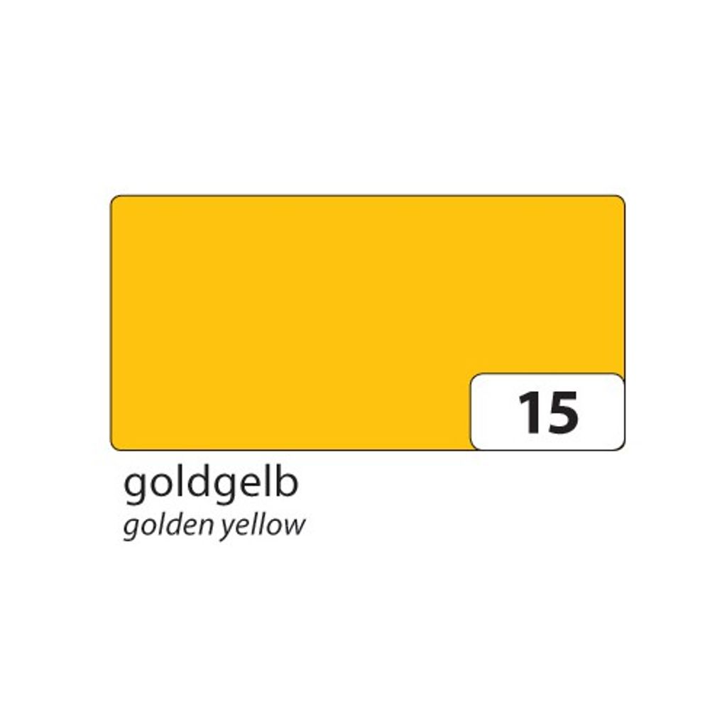 Folia Tonpapier, 130 g/m², 50 x 70 cm, goldgelb (10 Bogen)