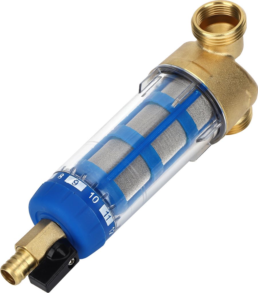 Reusable Spin Down Sediment Water Filter G1 MNPT G3/4 FNPT PreFilter Water Purifier Accessory