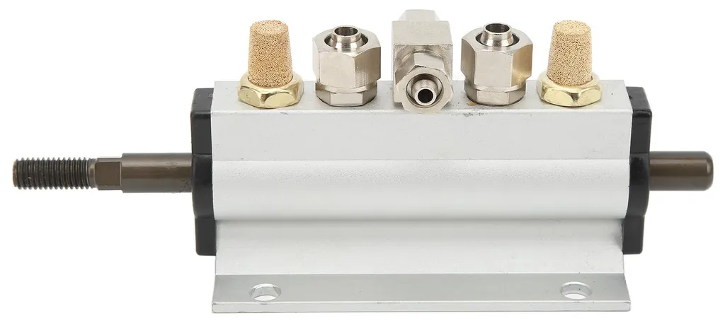 Vanne pneumatique 5 voies en alliage d'aluminium, commande au pied 8mm