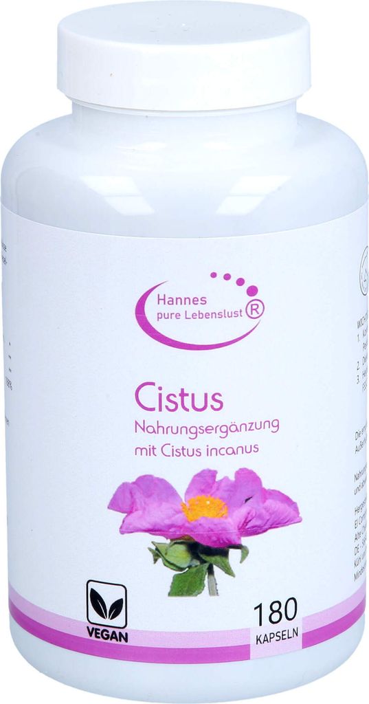 Hannes, cápsulas de Cistus para una vitalidad plena, 180 Imagen del producto 