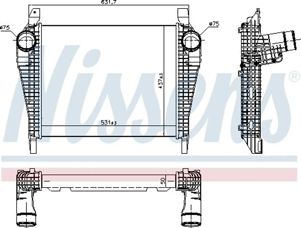 Réparez votre Perte de Puissance IVECO EUROCARGO - Intercooler 97064