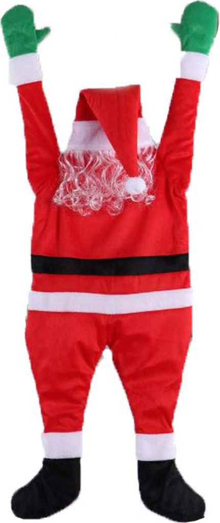 Leuchtende hängende Weihnachtsmann-Dekoration, großes kletterndes Weihnachtsmann-Kleidungsornament, lustiger süßer Weihnachtsanhänger für die...