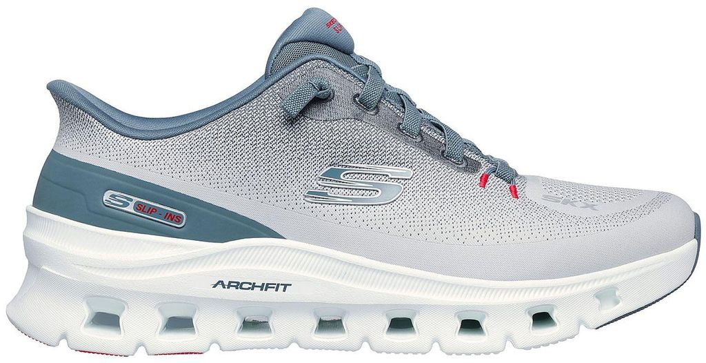 Skechers Arch Fit Glide-Step Pro Grau LGBL Größe EU 44