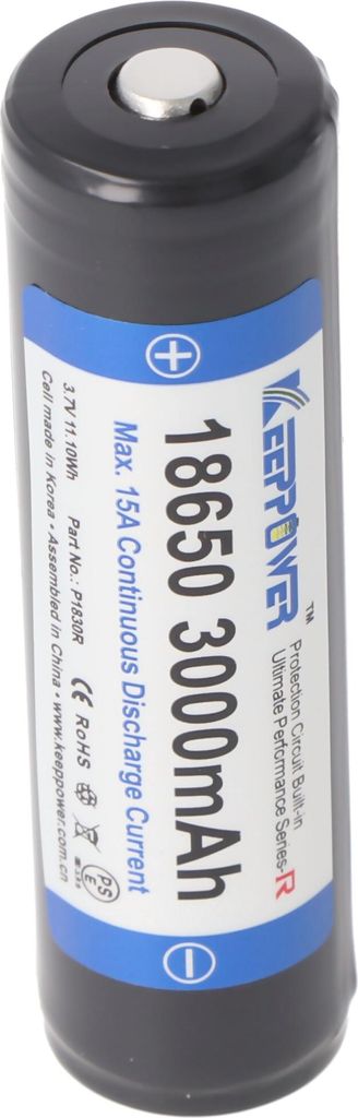 Keeppower 18650 3000mAh 3,6V - 3,7V 69x18,85mm Li-Ion-Akku Produktbild 
