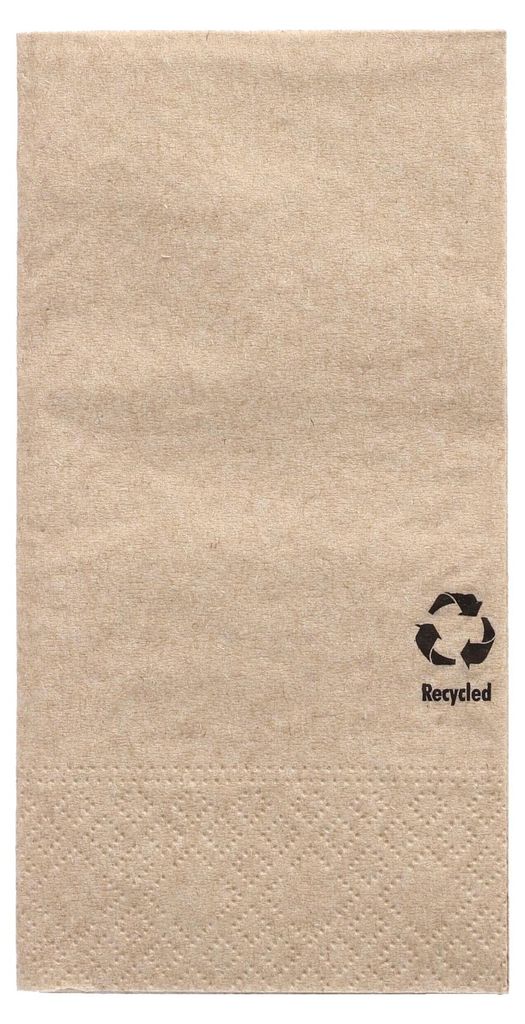 PAPSTAR Serviette RC 88531 3lg 1/8Falz 33x33cm natur 100St