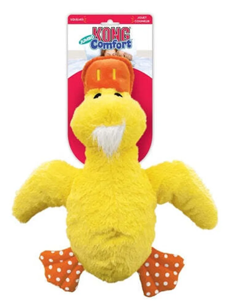 KONG Comfort Jumbo Duck: Peluche Design XL per Cani di Prestigio - 4