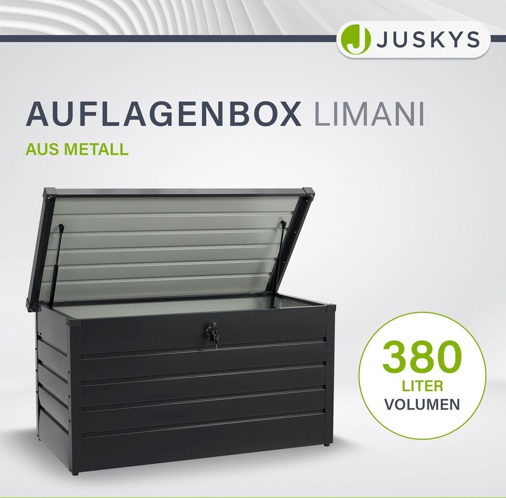 Juskys Metall Aufbewahrungsbox Limani 380 Liter - Outdoor Produktbild 10