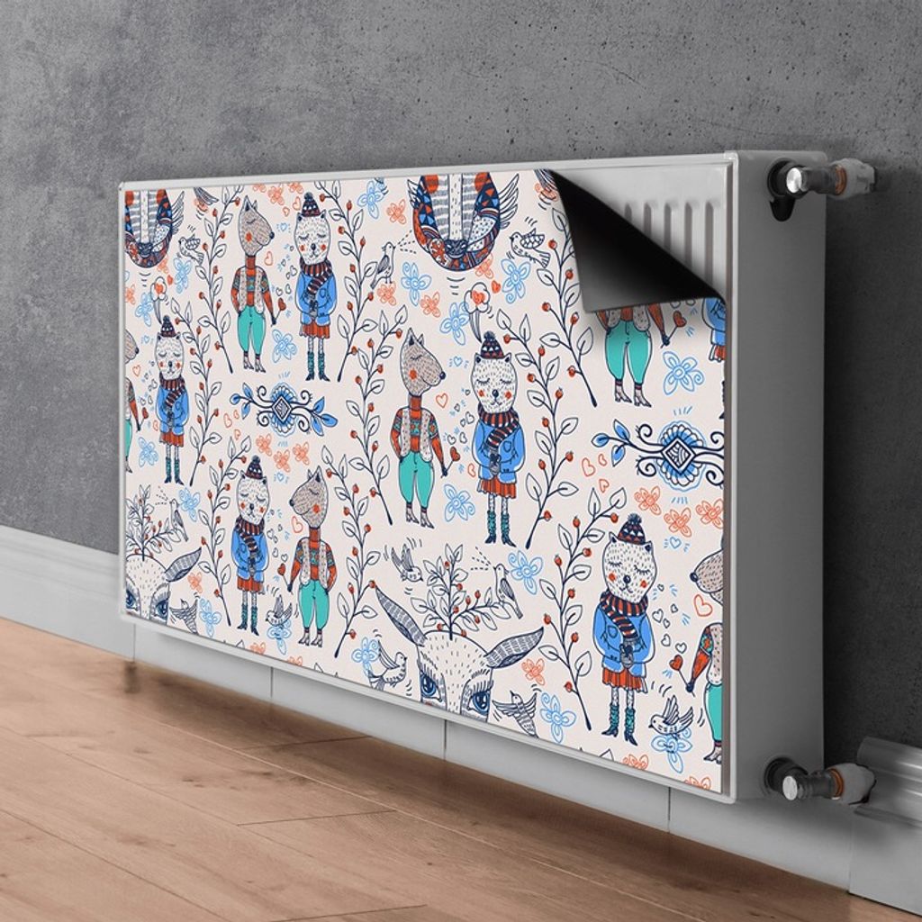 Magnetische Matte für Heizkörper Tiere 80x60