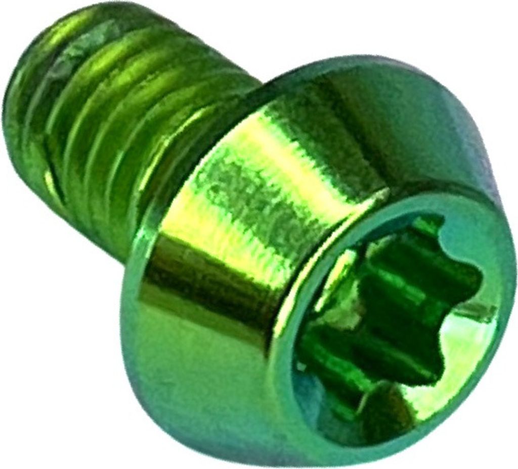 Titan M5x8 Torx Disc SL Schrauben (12er Set) Grün