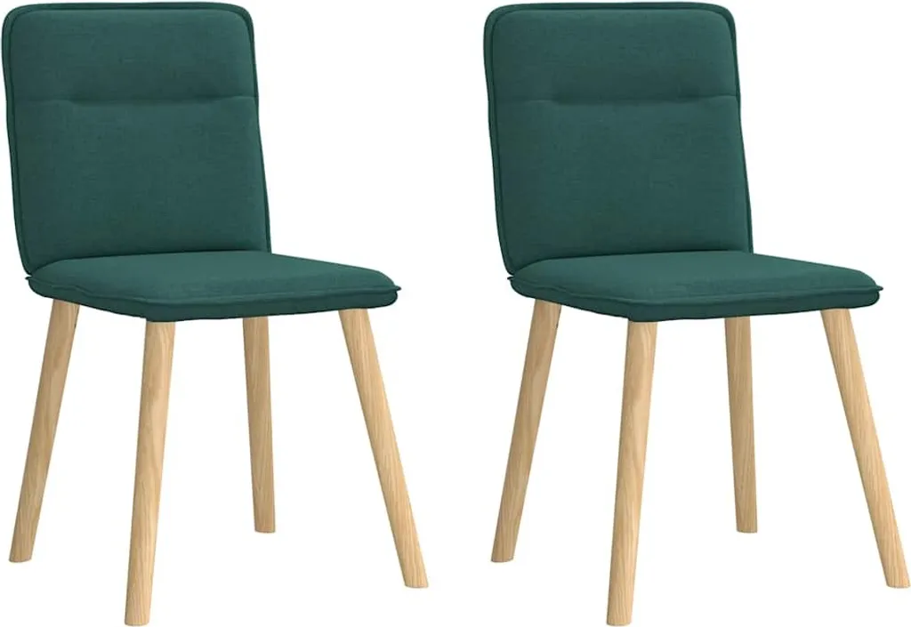 Set 2 Sedie da Pranzo Stabli Möbel Verde Scuro | Design e Comfort